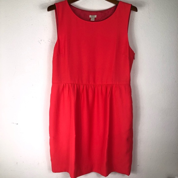 J. Crew Factory Dresses & Skirts - J.CREW CORAL SLEEVELESS DRESS SZ 14
